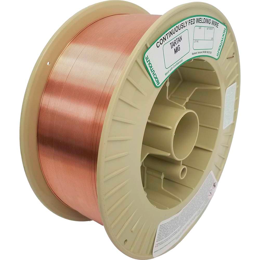 Rockmount Research and Alloys - 2 Lb 0.035mm Carbon Steel Alloy Tartan MIG Welding Wire - Exact Industrial Supply