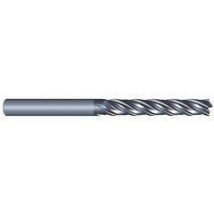 Eliminator - Square End Mills; Mill Diameter (Inch): 1/2 ; Mill Diameter (Decimal Inch): 0.5000 ; Number of Flutes: 4 ; Length of Cut (Inch): 3 ; Material: Solid Carbide ; Finish/Coating: AlCrN - Exact Industrial Supply