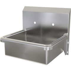 SANI-LAV - Sinks; Type: Wall Mounted Wash Sink ; Outside Length: 20 (Inch); Outside Width: 17-1/2 (Inch); Outside Height: 16-1/2 (Inch); Inside Length: 17 (Inch); Inside Width: 14 (Inch) - Exact Industrial Supply