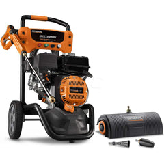 Pressure Washer: 3,200 psi, 3 GPM, Gas, Cold Water Axial-Cam Pump, 30' Hose, Detergent Injection