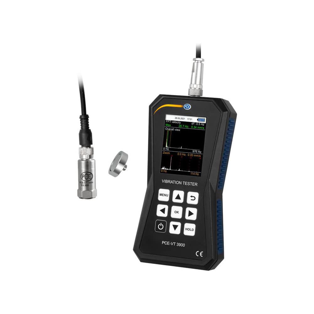 Vibration Meters; Meter Type: Vibration Meter; Vibration Meter Datalogger; Vibration Tester; Vibration Measurement Range: 1-10 Hz; Display Type: 2.2″ Color Display; Minimum Operating Temperature: -4; Maximum Operating Temperature: 149; Measures: Vibration