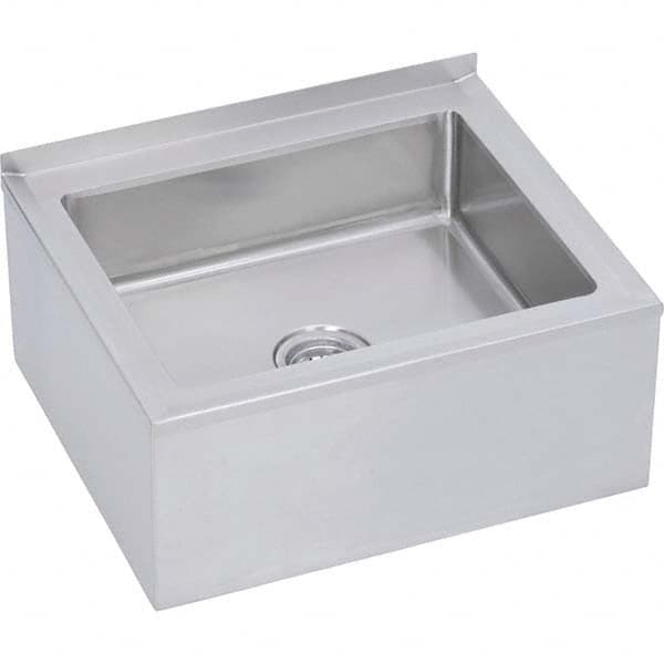 ELKAY - Stainless Steel Sinks Type: Mop Sink-Floor Mounted Outside Length: 32 (Inch) - Americas Tooling