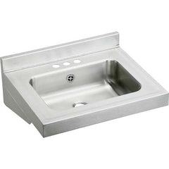 ELKAY - Stainless Steel Sinks Type: Lavatory Sink-Wall Hung Outside Length: 22 (Inch) - Americas Tooling