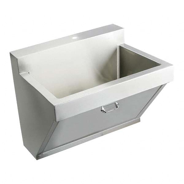 ELKAY - Stainless Steel Sinks Type: Hand Sink Wall Mount w/Electronic Faucet Outside Length: 25 (Inch) - Americas Tooling