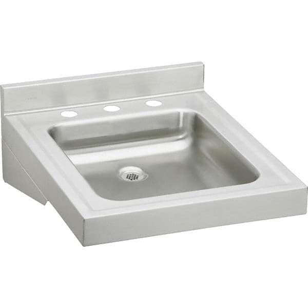 ELKAY - Stainless Steel Sinks Type: Lavatory Sink-Wall Hung Outside Length: 19 (Inch) - Americas Tooling