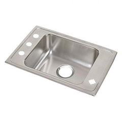 ELKAY - Stainless Steel Sinks Type: Drop In Sink Outside Length: 25 (Inch) - Americas Tooling