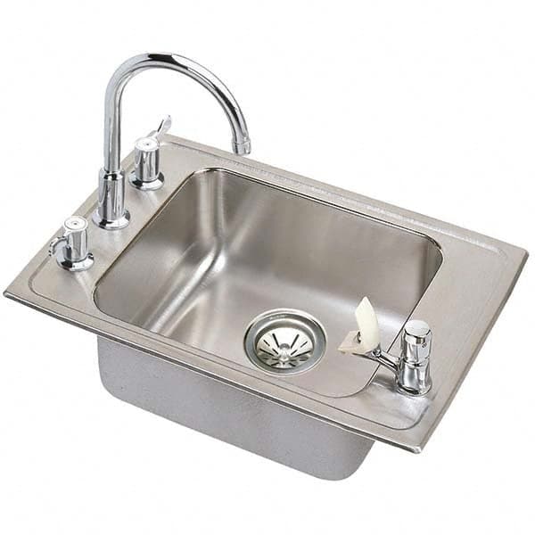 ELKAY - Stainless Steel Sinks Type: Drop In Sink Outside Length: 25 (Inch) - Americas Tooling