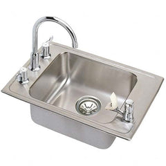 ELKAY - Stainless Steel Sinks Type: Drop In Sink Outside Length: 37-1/4 (Inch) - Americas Tooling