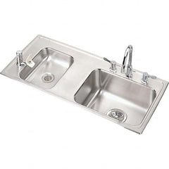 ELKAY - Stainless Steel Sinks Type: Drop In Sink Outside Length: 37-1/4 (Inch) - Americas Tooling