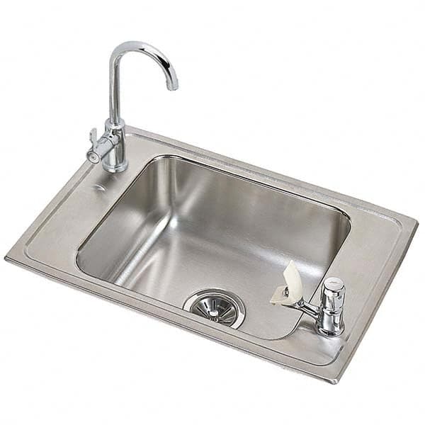 ELKAY - Stainless Steel Sinks Type: Drop In Sink Outside Length: 25 (Inch) - Americas Tooling