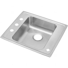 ELKAY - Stainless Steel Sinks Type: Drop In Sink Outside Length: 25 (Inch) - Americas Tooling