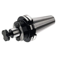 Iscar - DIN69871-40 Taper Shank 16mm Pilot Diam Shell Mill Holder - 100mm Flange to Nose End Projection, 38mm Nose Diam, Through-Spindle & DIN Flange Coolant - Exact Industrial Supply