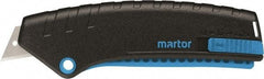 Martor USA - Retractable Utility Knife - Black & Blue Handle - Americas Tooling