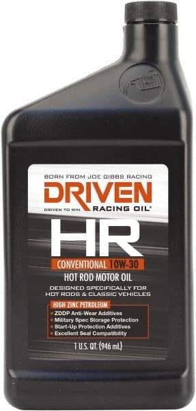 Joe Gibbs Driven Racing Oil - 1 Quart Conventional Oil - Grade 10W-30 - Americas Tooling