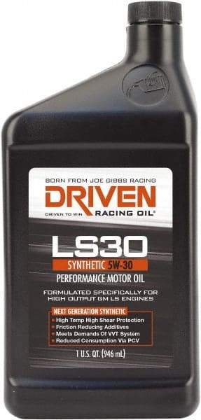 Joe Gibbs Driven Racing Oil - 1 Quart Synthetic Engine Oil - Grade 5W-30 - Americas Tooling