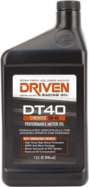 Joe Gibbs Driven Racing Oil - 1 Quart Synthetic Engine Oil - Grade 5W-40 - Americas Tooling