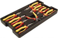 Wiha - 9 Piece Insulated Pliers, Cutters & Molded Tray Hand Tool Set - Comes in Box - Americas Tooling