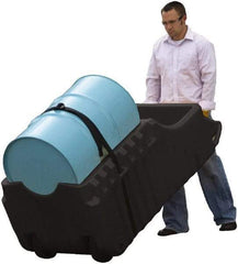 Justrite - Mobile Spill Containment Type: Poly Drum Caddy Number of Drums: 1 - Americas Tooling