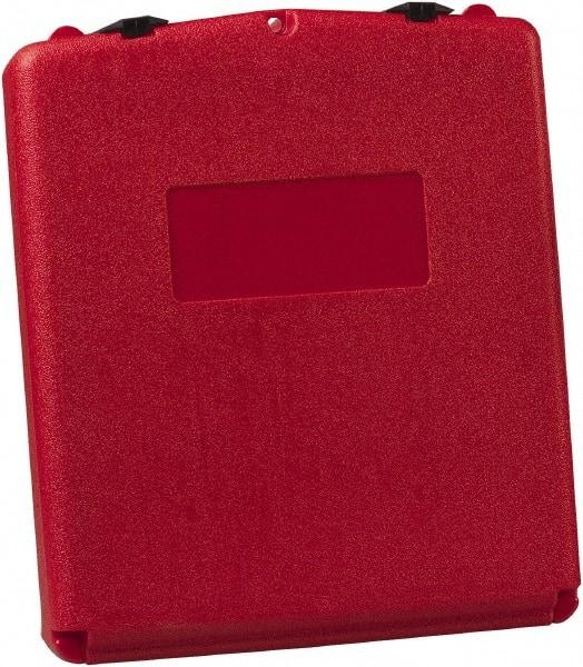 Justrite - 1 Piece Red Document Holders-Certificate/Document - 15-3/4" High x 13.3" Wide - Americas Tooling