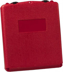 Justrite - 1 Piece Red Document Holders-Certificate/Document - 15-3/4" High x 13.3" Wide - Americas Tooling