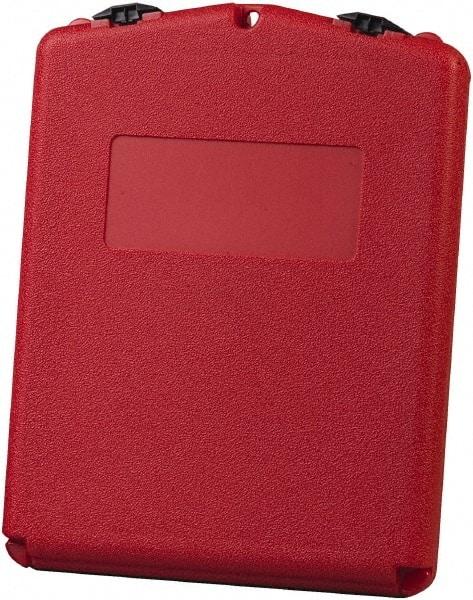 Justrite - 1 Piece Red Document Holders-Certificate/Document - 14-1/2" High x 11" Wide - Americas Tooling