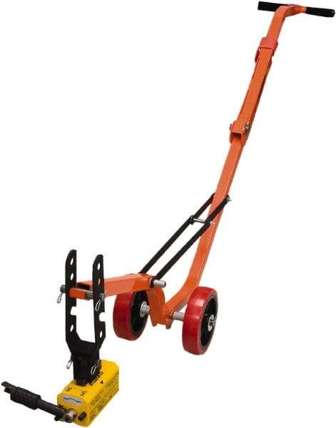 Allegro - Manhole Equipment & Accessories Type: Magnetic Manhole Lid Lifter w/Steel Dolly and Magnet (Lift Weight: 660lb Flat; 330lb Round) - Americas Tooling