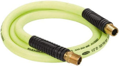 Legacy - 1/2" ID x 0.74" OD 6' Long Lead-In Whip Hose - FNPT x MNPT Swivel Ends, 300 Working psi, 140°, 1/2" Fitting, Green - Americas Tooling