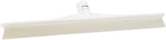 Vikan - 19.67" Rubber Blade Floor Squeegee - Single Edge, White, Plastic Holder - Americas Tooling