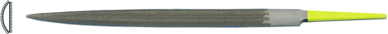 6" INOX Half-Round Ring File, Cut 0 - Americas Tooling