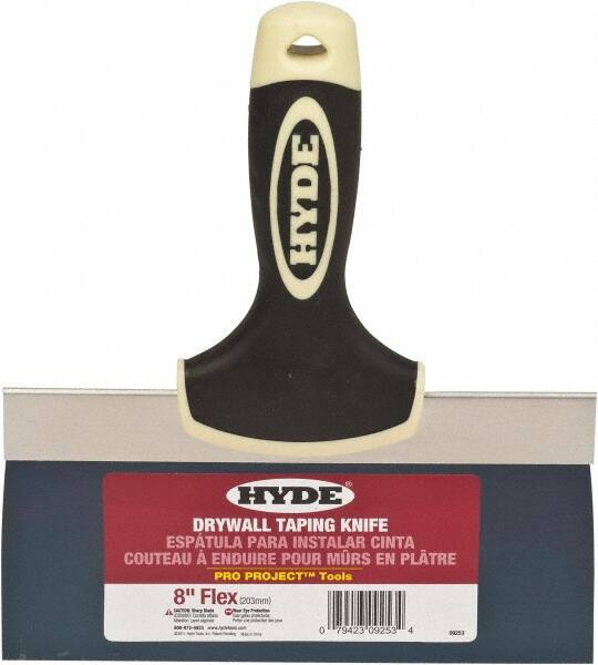 Hyde Tools - 8" Wide Flexible Blade Steel Joint Knife - Flexible - Americas Tooling