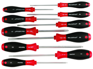 10 Piece - SoftFinish® Cushion Grip Screwdriver Set - #30290 - Includes: Slotted 3.0 - 6.5; Phillips #0 -2 and Square #1 - 3 - Americas Tooling