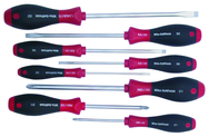 8 Piece - SoftFinish® Cushion Grip Screwdriver Set - #30298 - Includes: Slotted 3.0 - 8.0mm Phillips #1 - 3 - Americas Tooling