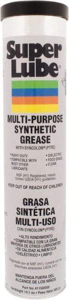 Synco Chemical - 14.1 oz Cartridge Synthetic Lubricant w/PTFE General Purpose Grease - Translucent White, Food Grade, 450°F Max Temp, NLGIG 000, - Americas Tooling