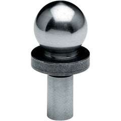 TE-CO - 1/2" Ball Diam, 1/4" Shank Diam, Alloy Steel Inspection Tooling Ball - Americas Tooling