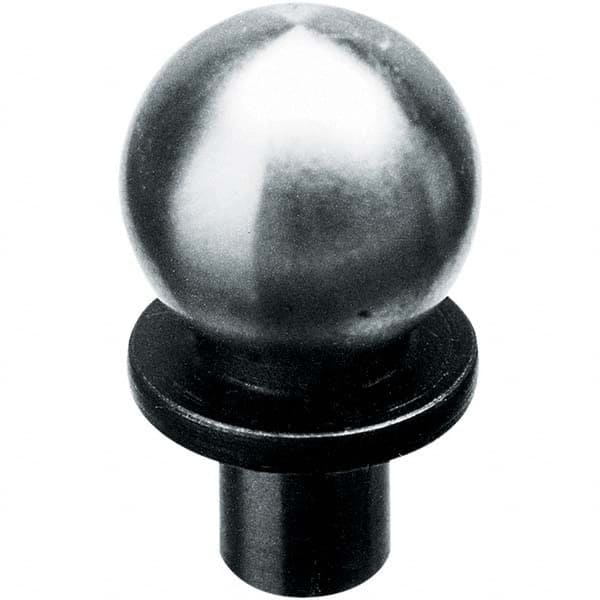 TE-CO - 6mm Ball Diam, 3mm Shank Diam, Alloy Steel Inspection Tooling Ball - Americas Tooling