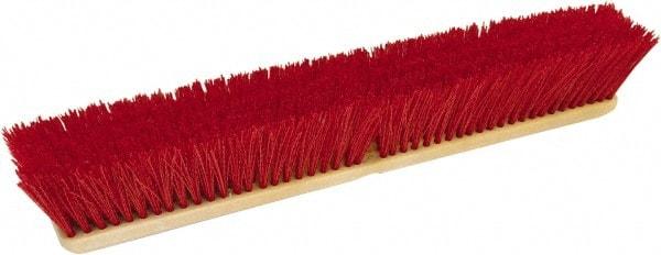 O-Cedar - 24" Heavy Duty Polypropylene Push Broom - 3-1/4" Bristle Length, Foam Block, Threaded Handle Connection, Handle Sold Separately - Americas Tooling