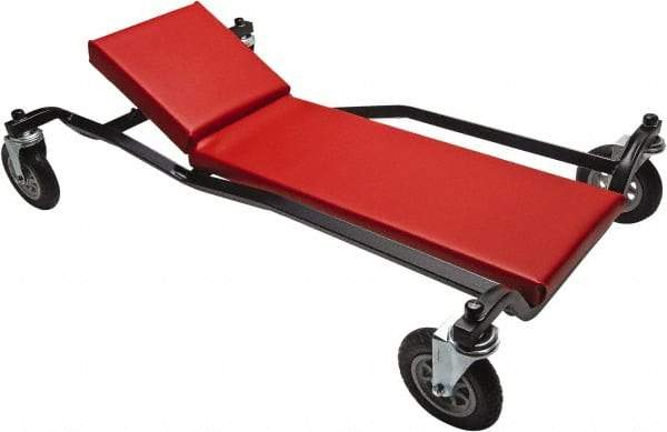 Whiteside - 600 Lb Capacity, 4 Wheel Heavy-Duty Creeper - Steel, 40" Long x 7-7/8" High x 24" Wide - Americas Tooling