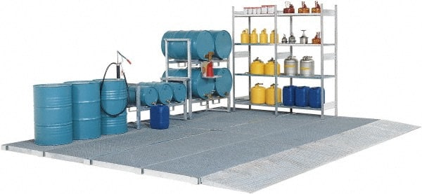 Enpac - Spill Pallets, Platforms, Sumps & Basins Type: Spill Deck or Pallet Number of Drums: 6 - Americas Tooling