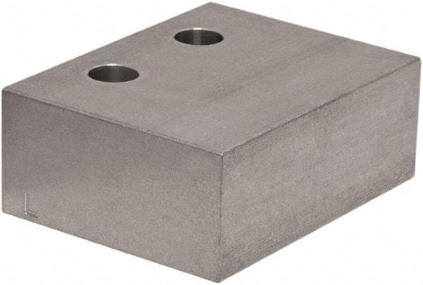 Raptor Workholding - 1 Piece Vise Jaw Plate - Aluminum, 3" Long, 1-1/2" High - Americas Tooling