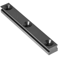 Raptor Workholding - 1 Piece Vise Straight Dovetail Master Jaw Insert - Steel, 1/2" Long, 3/8" High - Americas Tooling