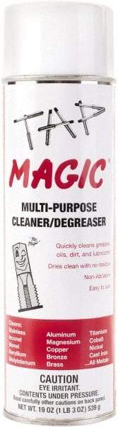 Tap Magic - 20 oz Aerosol Cleaner/Degreaser - Liquid, Pleasant - Americas Tooling