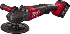 Milwaukee Tool - 7" Pad Diam, 2,200 RPM, Handheld Cordless Polisher - 18 Volts - Americas Tooling