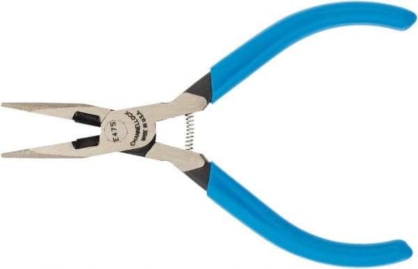 Channellock - 4.86" OAL, 1" Jaw Length, Long Nose Side Cutting Pliers - Standard Head, Cushion Grip Handles - Americas Tooling