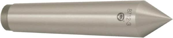 Bison - 0.71" Head Diam, Standard Point Solid Dead Center - 2MT Morse Taper, 7mm Point Diam - Americas Tooling