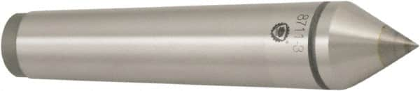 Bison - 1.24" Head Diam, Standard Point Solid Dead Center - 4MT Morse Taper, 14mm Point Diam - Americas Tooling