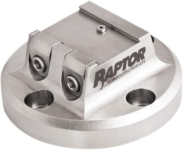 Raptor Workholding - 1-1/2" Jaw Width, 2" High Dovetail Vise - For Use with 4 & 5 Axis Workholding Systems - Americas Tooling