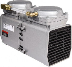 Gast - Diaphragm-Type Vacuum Pumps Horsepower: 1/2 Cubic Feet per Minute: 3.30 - Americas Tooling