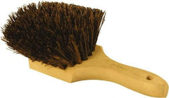 O-Cedar - 2" Bristle Length, Palmyra Utility Scrub Brush - 9" Long x 3" Wide Head, 9" OAL, Black, Wood Block - Americas Tooling