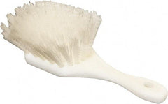 O-Cedar - 2" Bristle Length, Nylon Utility Scrub Brush - 9" Long x 3" Wide Head, 9" OAL, White, Foam Block - Americas Tooling