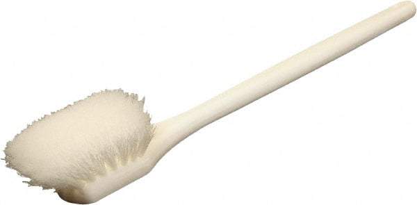 O-Cedar - 2" Bristle Length, Nylon Utility Scrub Brush - 20" Long x 3" Wide Head, 20" OAL, White, Foam Block - Americas Tooling